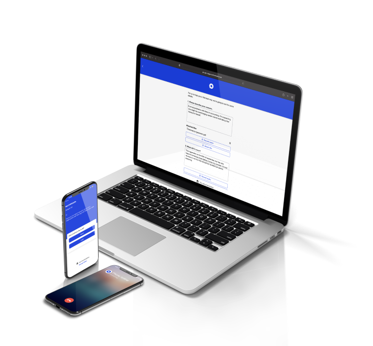 The NorthWhistle app on laptop and mobile