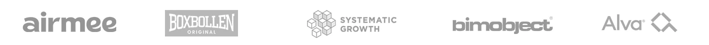 Customers: Airmee, Boxbollen, Systematic Growth, Bimobject, Alva
